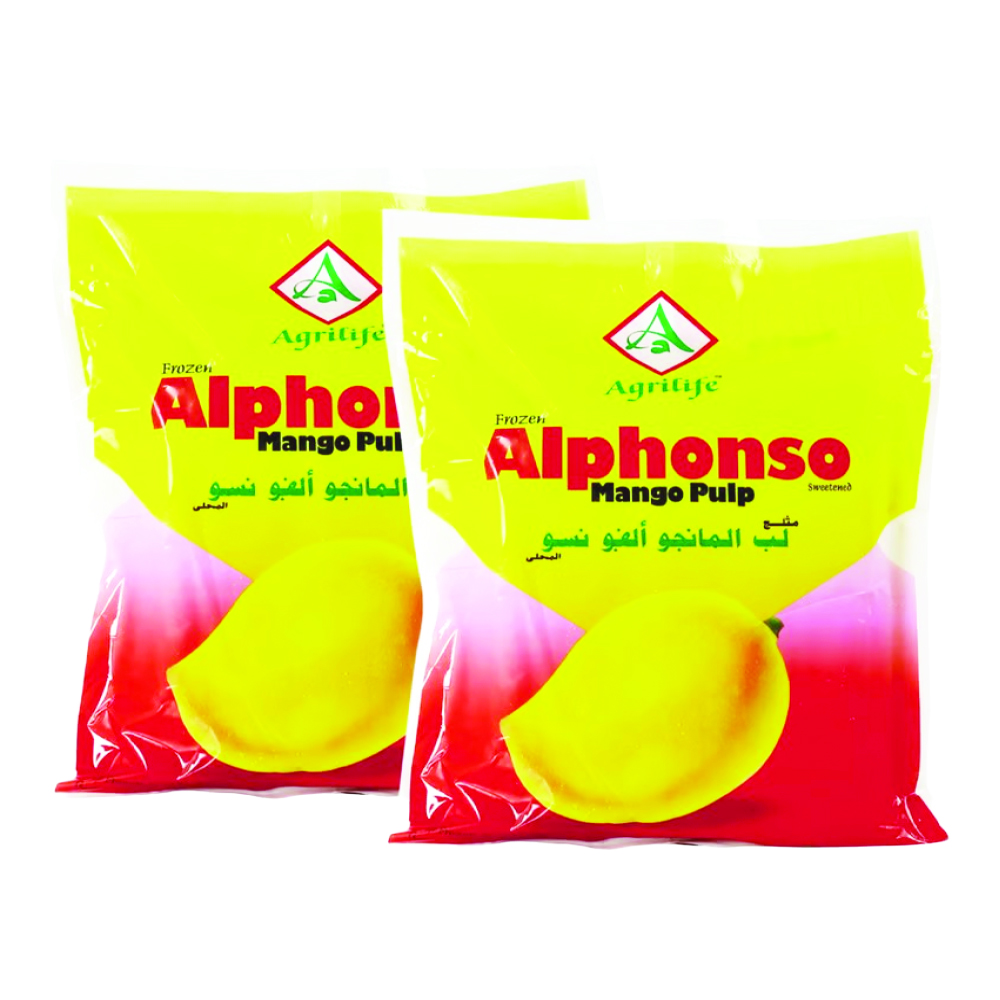 Agrilife Alphonso Mango Pulp 2 x 1 Kg