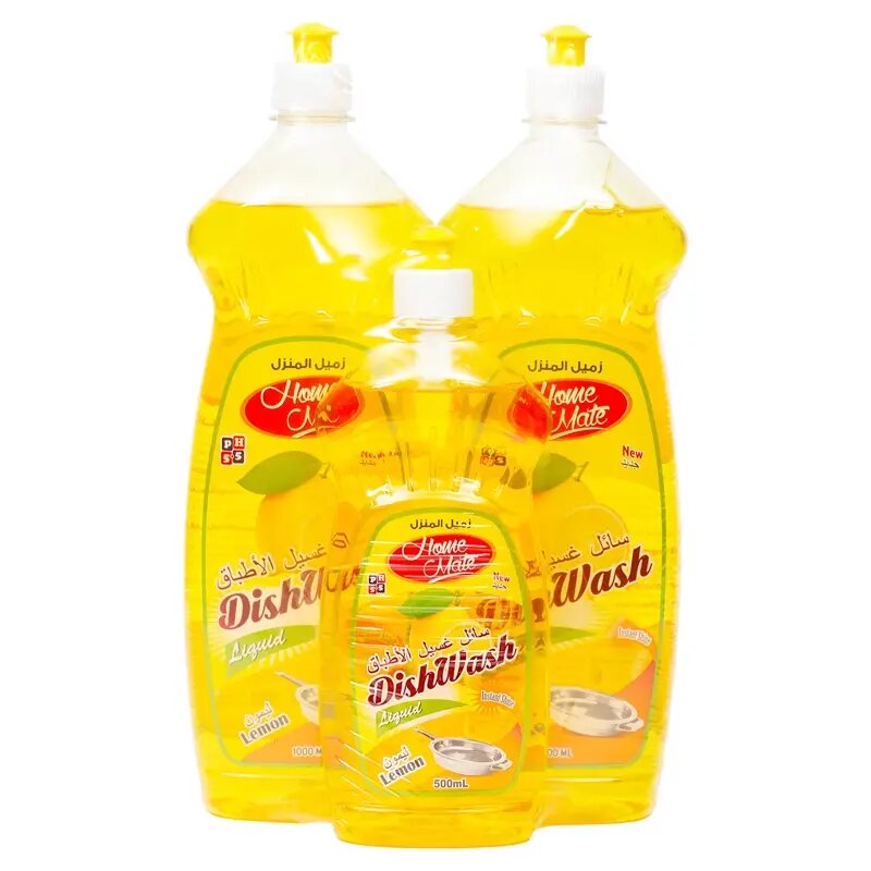 G Wash Dish Wash Liquid Lemon 1 L 2 Pc + 500 mL